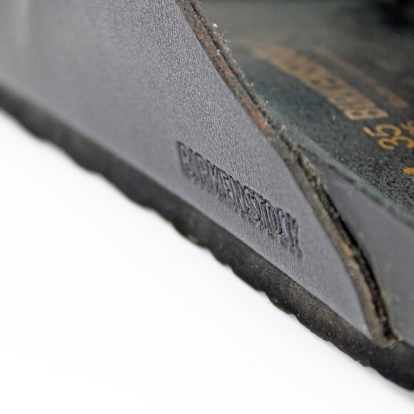 Black Birkenstock Womens Arizona Essentials Slide Sandal: Size 35 - Picture 4 of 9